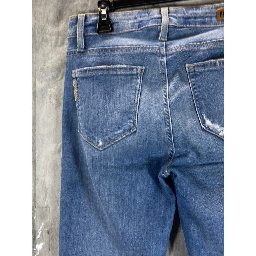 PAIGE Women's Atterberry High-Rise Hoxton Cropped Raw Hem Skinny Jeans SZ 25 - Picture 4 of 11